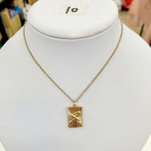 2/$20 Brand New Arrow Pendant Gold Necklace